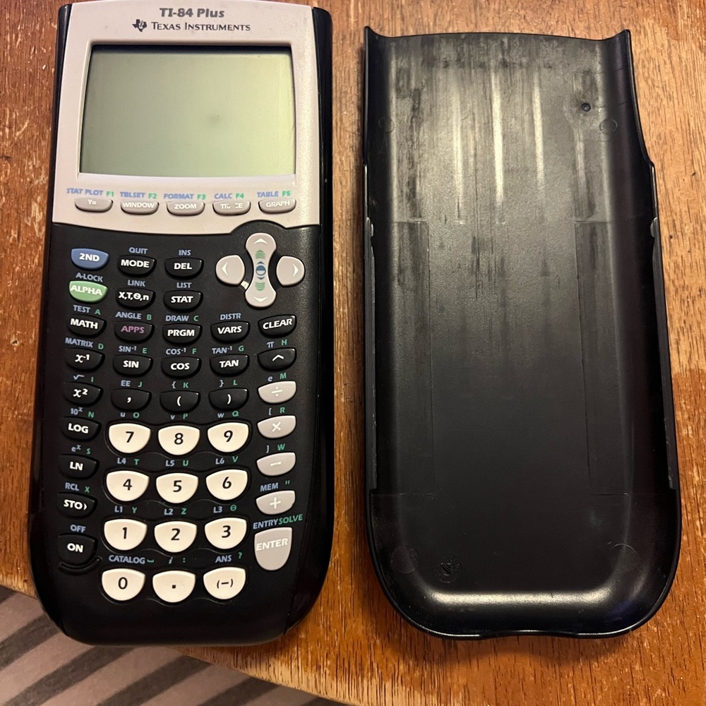 Texas Instruments TI-84 Plus Graphing Calculator - Black and White